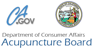 California Department of Consumer Affairs Acupuncture Board